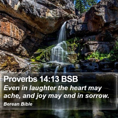 Proverbs 14:13 BSB Bible Verse Image