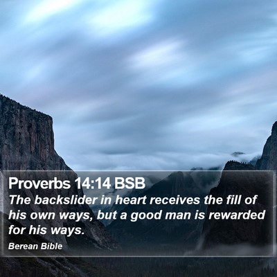 Proverbs 14:14 BSB Bible Verse Image