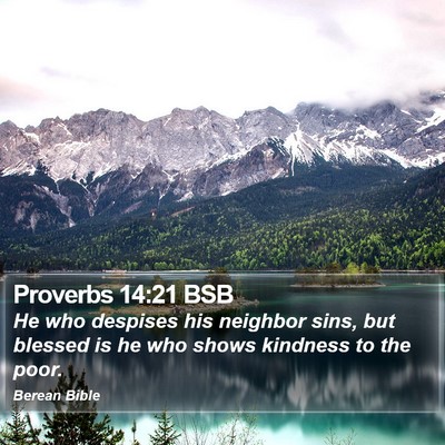 Proverbs 14:21 BSB Bible Verse Image