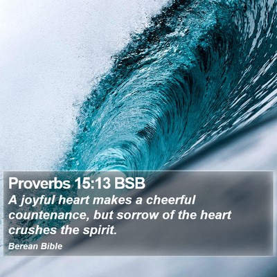 Proverbs 15:13 BSB Bible Verse Image