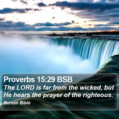 Proverbs 15:29 BSB Bible Verse Image