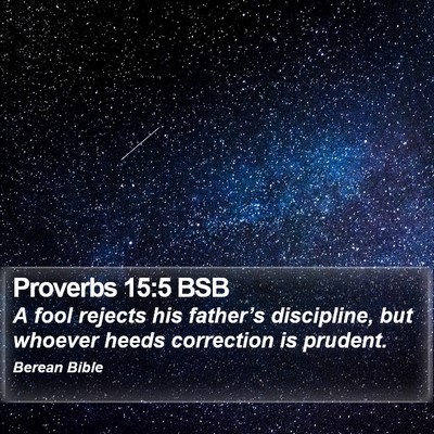Proverbs 15:5 BSB Bible Verse Image