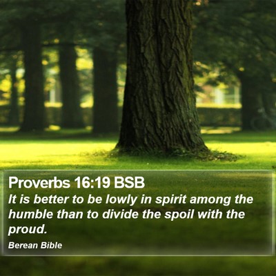 Proverbs 16:19 BSB Bible Verse Image