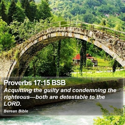 Proverbs 17:15 BSB Bible Verse Image