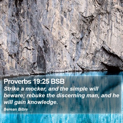Proverbs 19:25 BSB Bible Verse Image