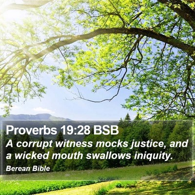 Proverbs 19:28 BSB Bible Verse Image