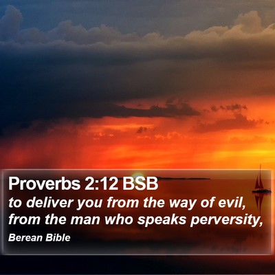 Proverbs 2:12 BSB Bible Verse Image