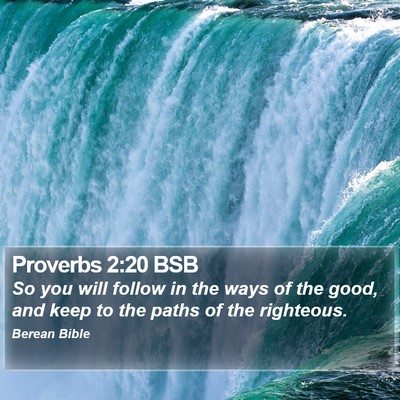 Proverbs 2:20 BSB Bible Verse Image