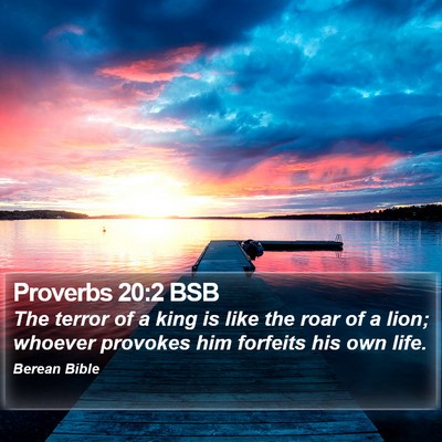 Proverbs 20:2 BSB Bible Verse Image