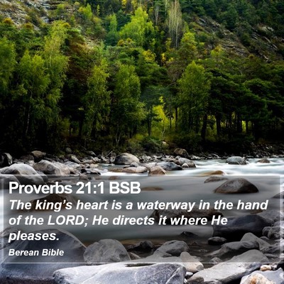 Proverbs 21:1 BSB Bible Verse Image