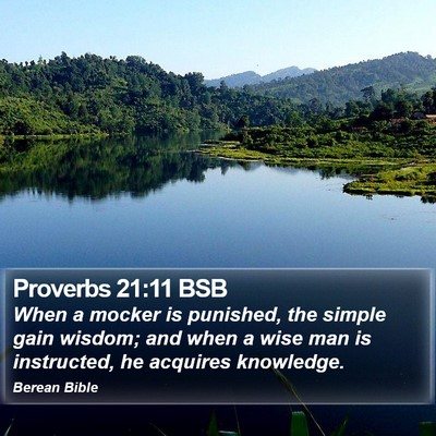 Proverbs 21:11 BSB Bible Verse Image