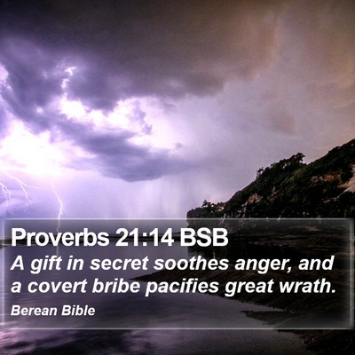 Proverbs 21:14 BSB Bible Verse Image