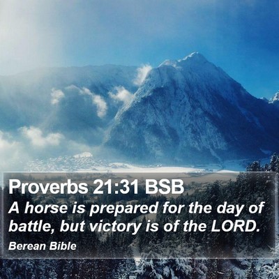 Proverbs 21:31 BSB Bible Verse Image