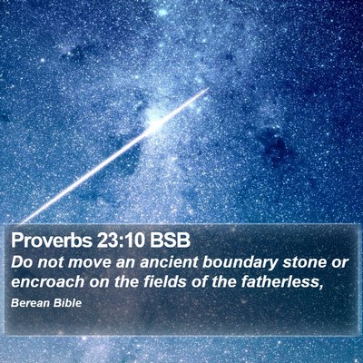 Proverbs 23:10 BSB Bible Verse Image