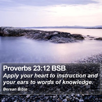 Proverbs 23:12 BSB Bible Verse Image