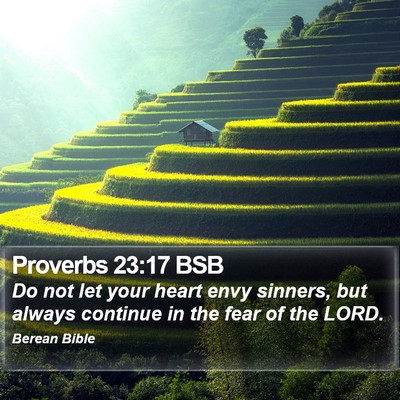 Proverbs 23:17 BSB Bible Verse Image