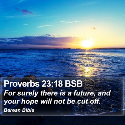 Proverbs 23:18 BSB Bible Verse Image