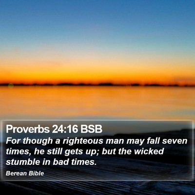 Proverbs 24:16 BSB Bible Verse Image