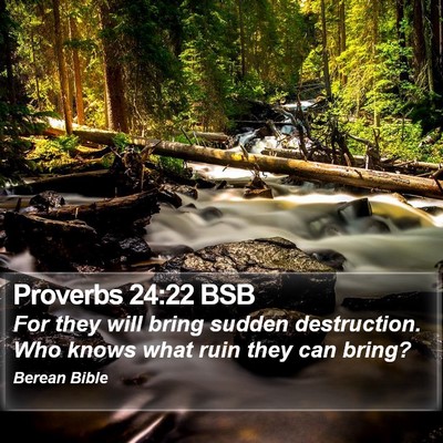 Proverbs 24:22 BSB Bible Verse Image