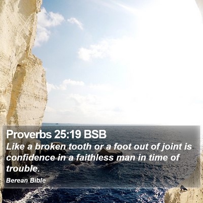 Proverbs 25:19 BSB Bible Verse Image
