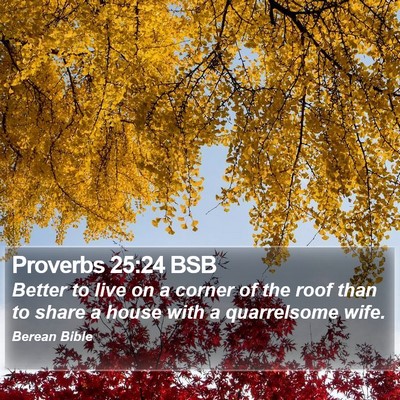 Proverbs 25:24 BSB Bible Verse Image