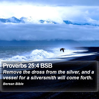 Proverbs 25:4 BSB Bible Verse Image