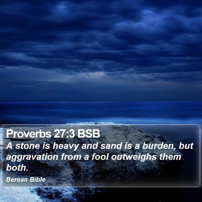 Proverbs 27:3 BSB Bible Verse Image