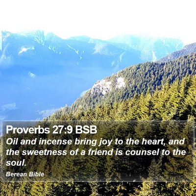 Proverbs 27:9 BSB Bible Verse Image