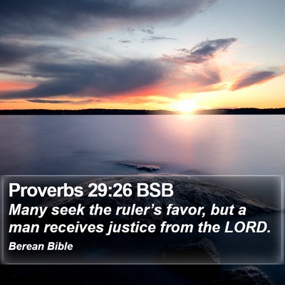 Proverbs 29:26 BSB Bible Verse Image