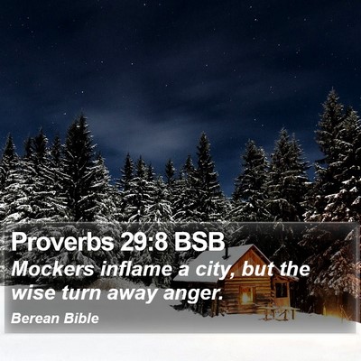 Proverbs 29:8 BSB Bible Verse Image