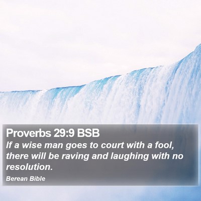 Proverbs 29:9 BSB Bible Verse Image