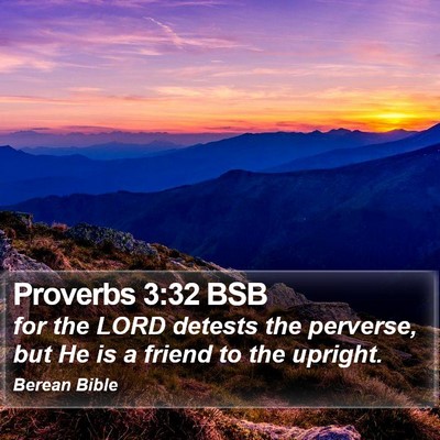 Proverbs 3:32 BSB Bible Verse Image