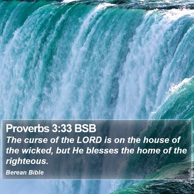 Proverbs 3:33 BSB Bible Verse Image