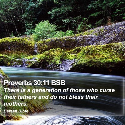 Proverbs 30:11 BSB Bible Verse Image