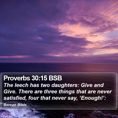 Proverbs 30:15 BSB Bible Verse Image