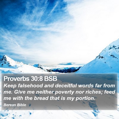 Proverbs 30:8 BSB Bible Verse Image