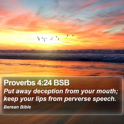 Proverbs 4:24 BSB Bible Verse Image