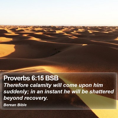 Proverbs 6:15 BSB Bible Verse Image