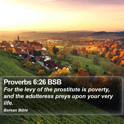Proverbs 6:26 BSB Bible Verse Image