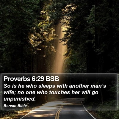 Proverbs 6:29 BSB Bible Verse Image