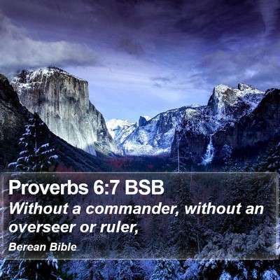 Proverbs 6:7 BSB Bible Verse Image