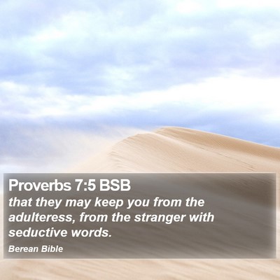 Proverbs 7:5 BSB Bible Verse Image