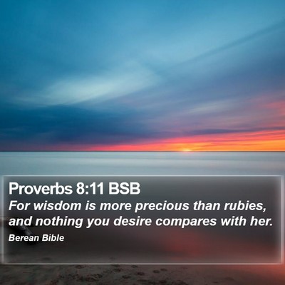 Proverbs 8:11 BSB Bible Verse Image