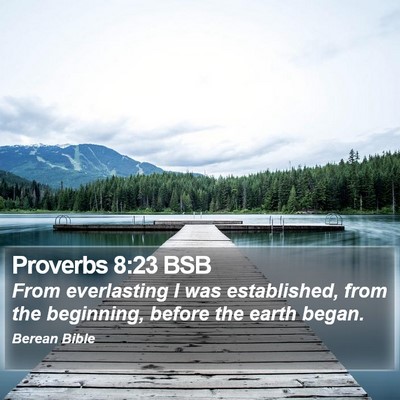 Proverbs 8:23 BSB Bible Verse Image