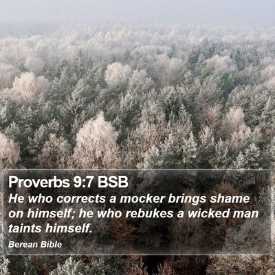 Proverbs 9:7 BSB Bible Verse Image