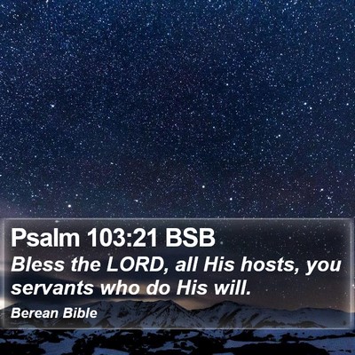 Psalm 103:21 BSB Bible Verse Image