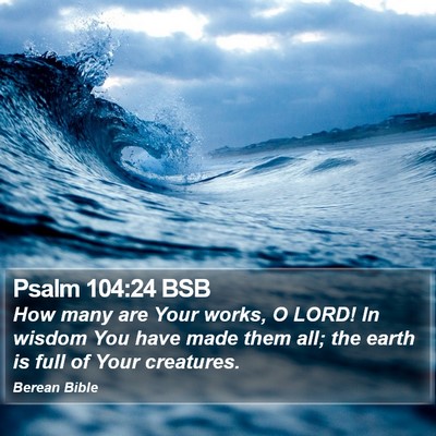 Psalm 104:24 BSB Bible Verse Image