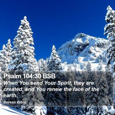 Psalm 104:30 BSB Bible Verse Image