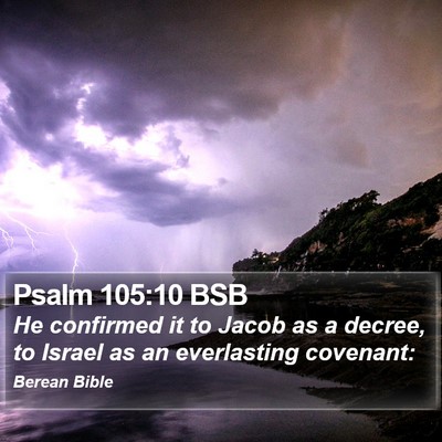 Psalm 105:10 BSB Bible Verse Image