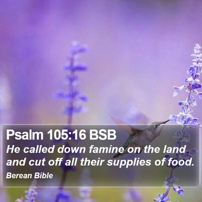 Psalm 105:16 BSB Bible Verse Image